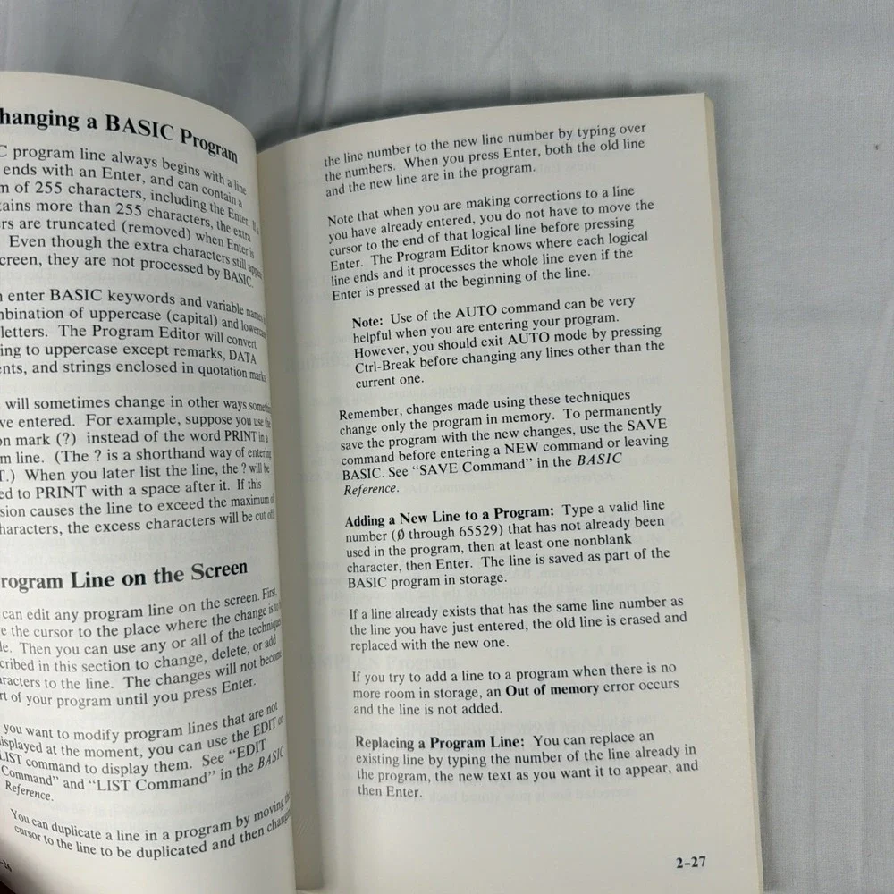 IBM Basic Handbook General Programming Information